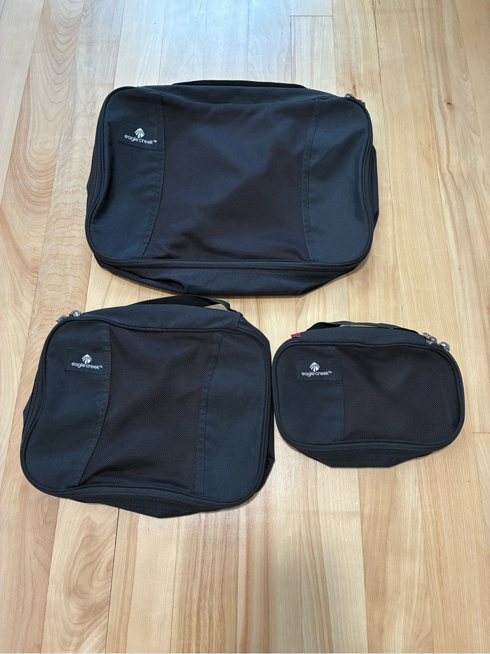 Eagle Creek Black Travel Packing Cube Set - 3pc